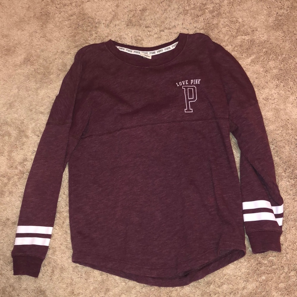 Victoria Secret PINK Crewneck Long Sleeve Tee